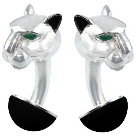 cartier panther cufflinks.